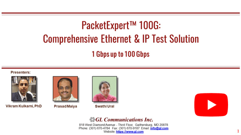 Wire-speed Ethernet and IP testing up to 100 Gbps - PacketExpert™ 100G